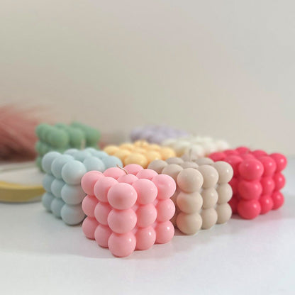 Colourful Bubble Candles - Colourful Bobble Candle - Pastel Candle Gift Set