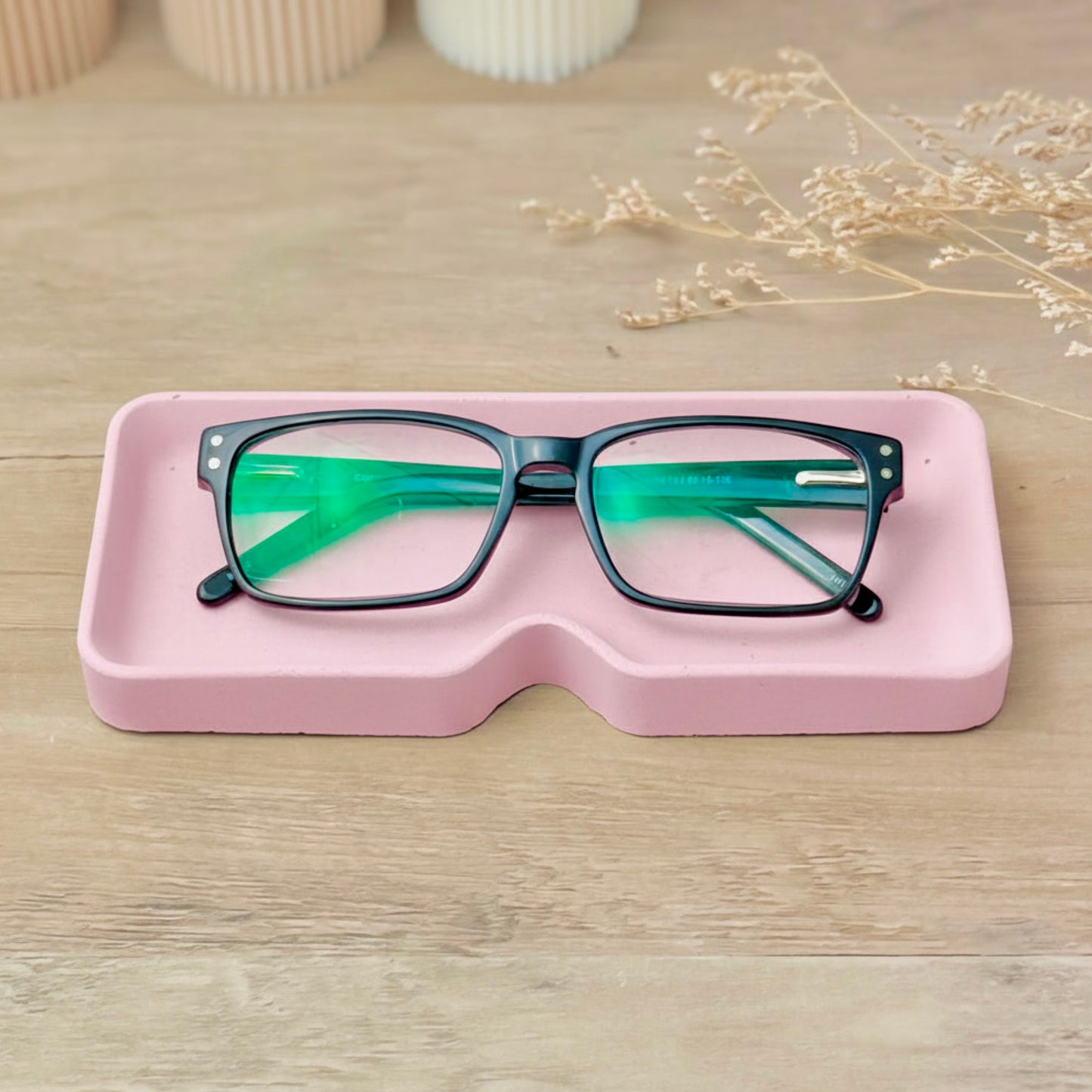 Pink Glasses Case, Sunglasses Holder and Eyewear Tray - Pink Glasses Tray