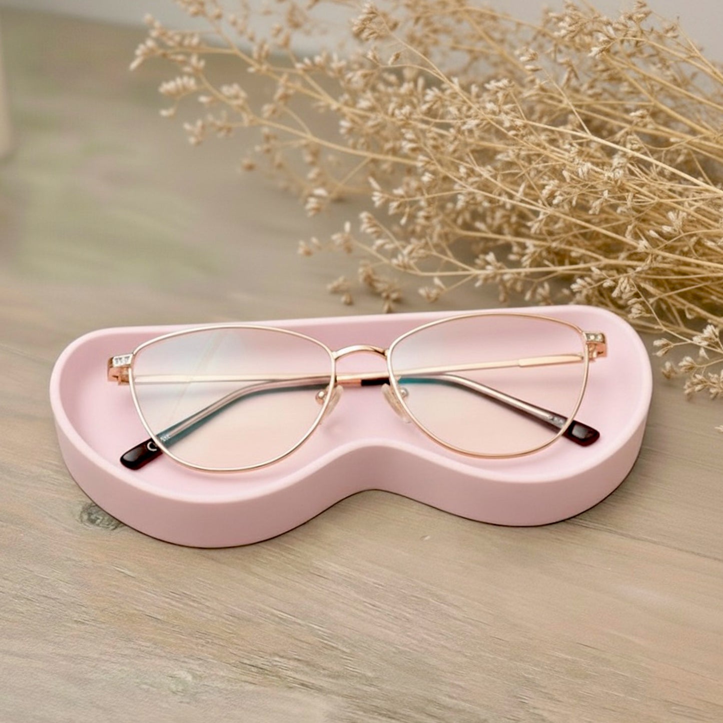 Handmade Pastel Pink Glasses Tray & Sunglasses Holder