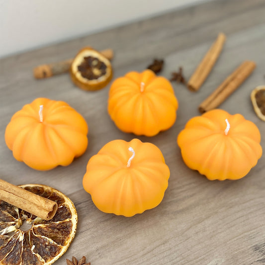 Pumpkin Spice Candles - Halloween Pumpkin Candle - Halloween Decorations