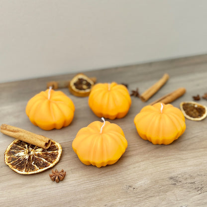 Pumpkin Spice Candles - Halloween Pumpkin Candle - Halloween Decorations