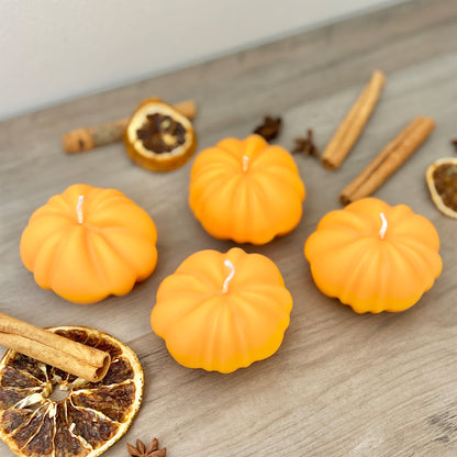 Pumpkin Spice Candles - Halloween Pumpkin Candle - Halloween Decorations