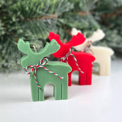 Christmas Reindeer Candle - Rudolph Christmas Candles - Xmas Decoration