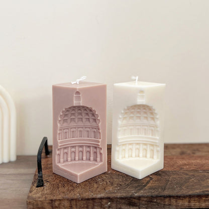 Aesthetic Candles - Roman Architectural Candle - Rome Pantheon Decor