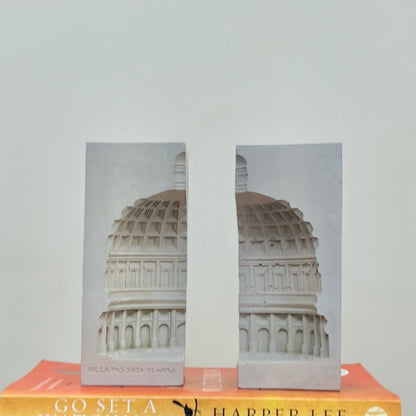 Concrete Book Ends - Roman Architecture Bookends - Decorative Book Organisers