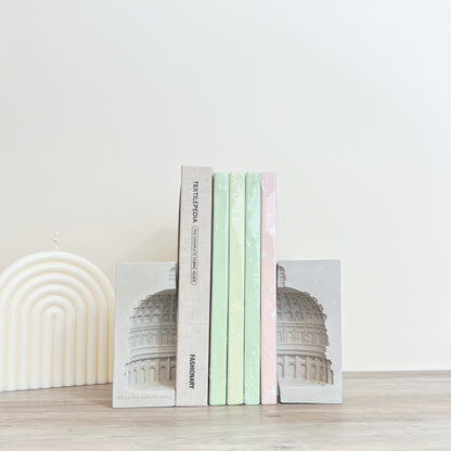 Concrete Book Ends - Roman Architecture Bookends - Decorative Book Organisers