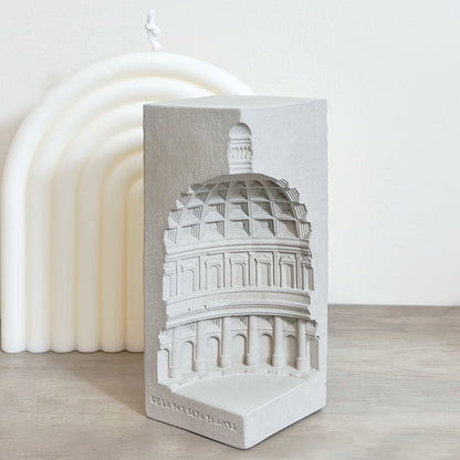 Concrete Book Ends - Roman Architecture Bookends - Decorative Book Organisers