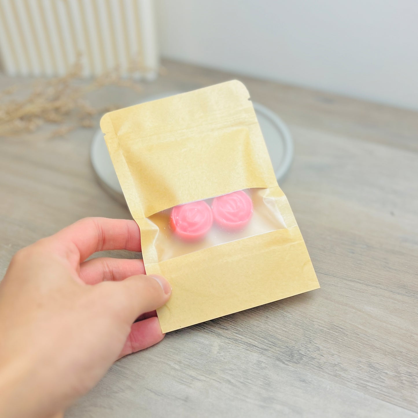 Rose Shape Scented Wax Melts (set of 5) - Rose Scented Soy Wax Melt