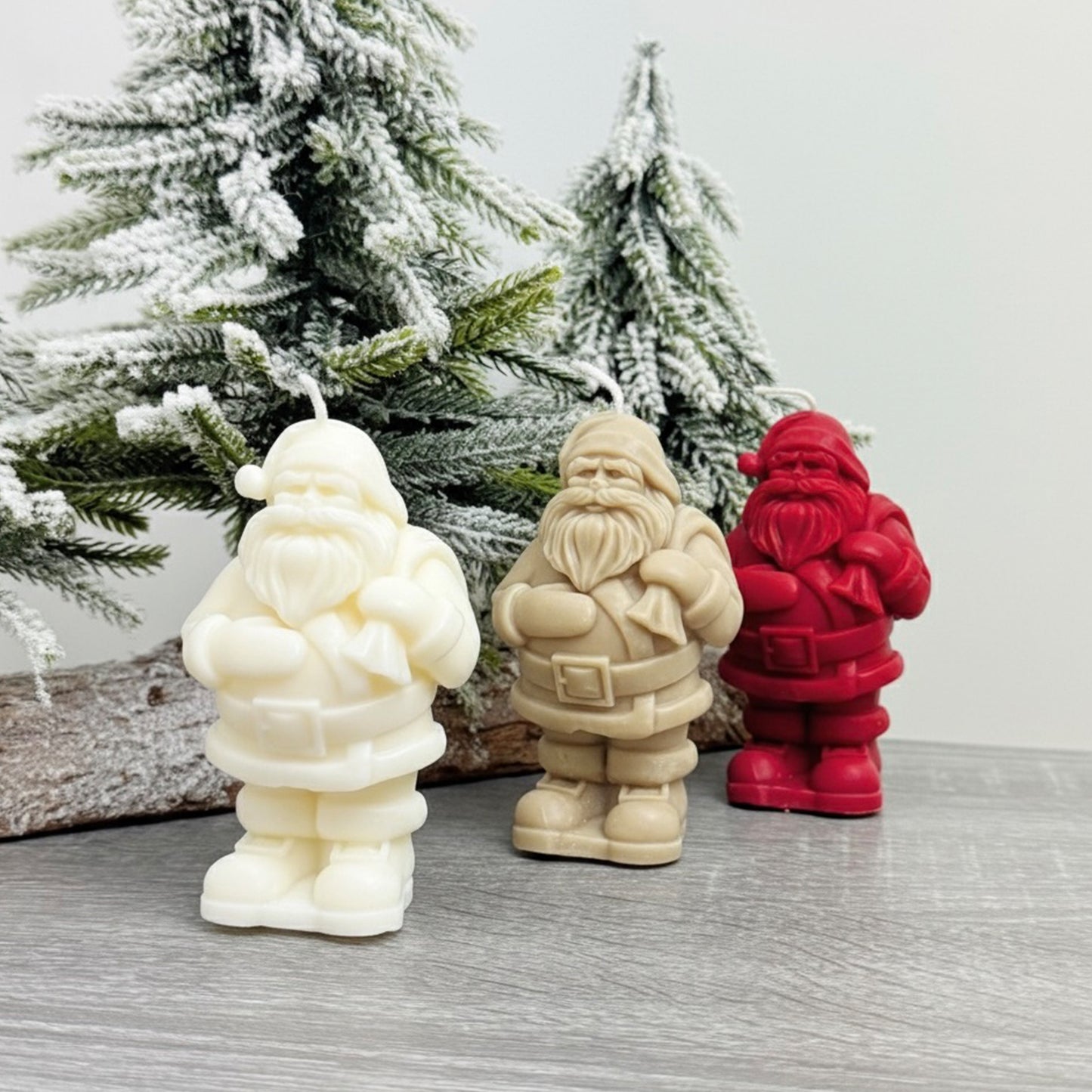 Santa Claus Festive Candle - Father Christmas Decoration