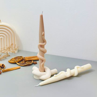 Snake Taper Candle – Halloween Candle - Halloween Decoration