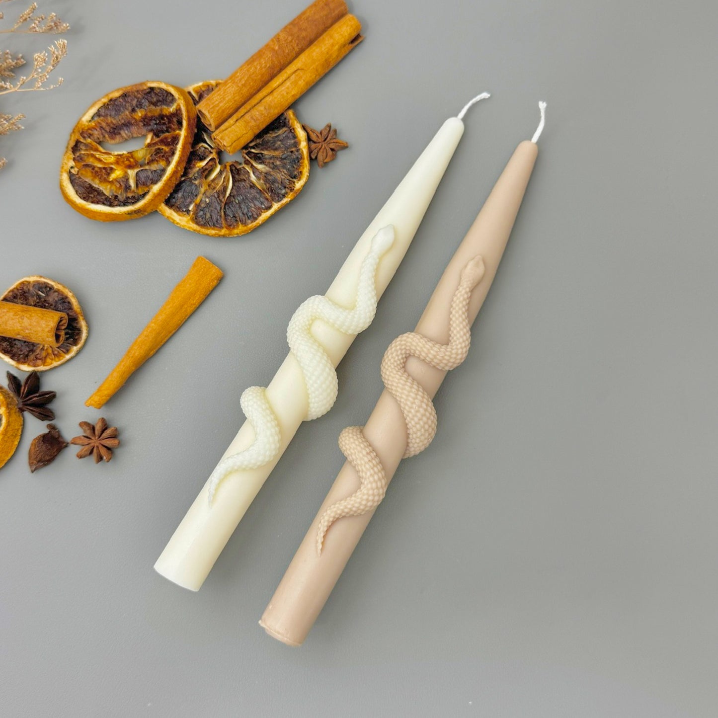 Snake Taper Candle – Halloween Candle - Halloween Decoration