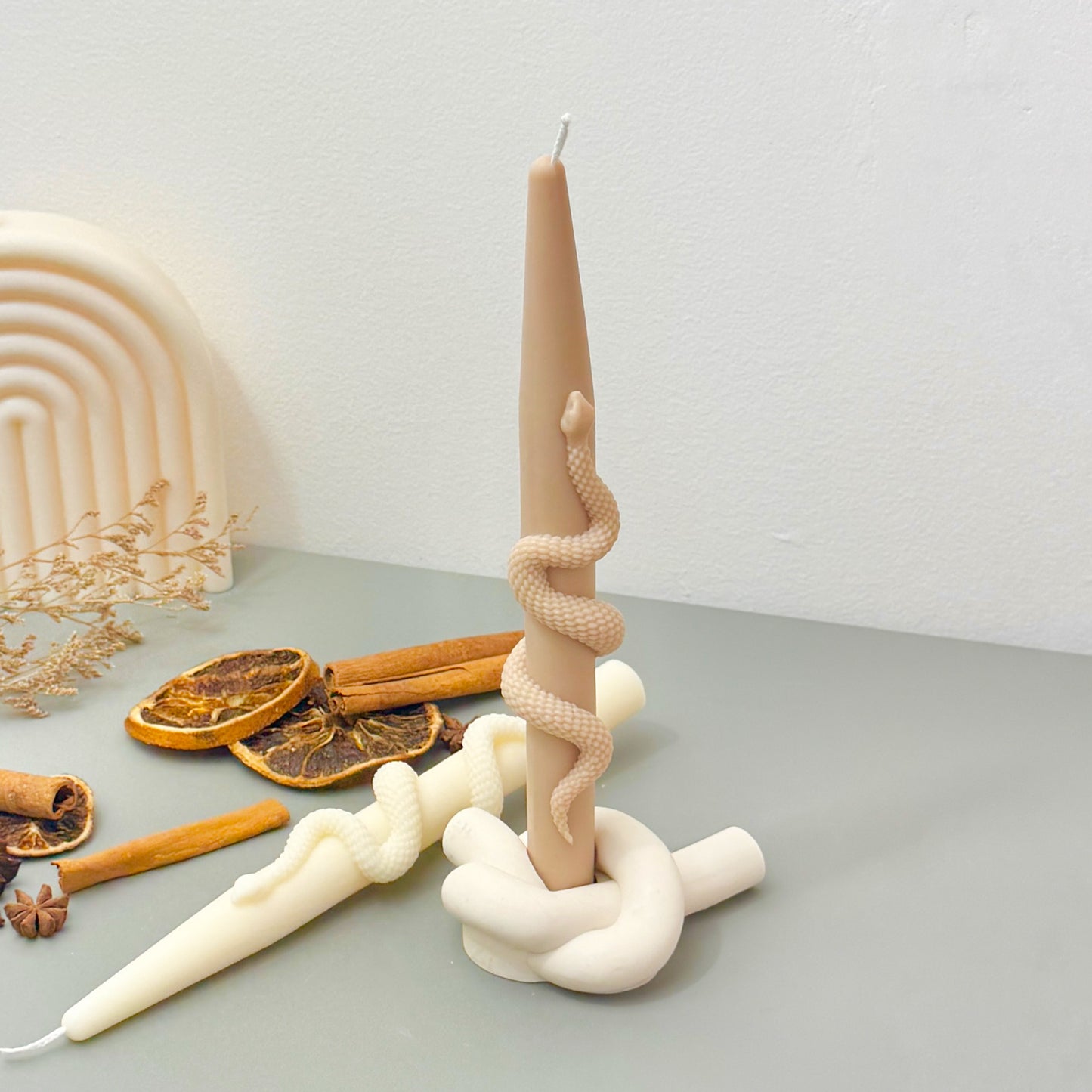 Snake Taper Candle – Halloween Candle - Halloween Decoration
