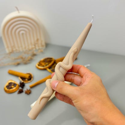 Snake Taper Candle – Halloween Candle - Halloween Decoration