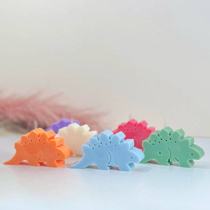 Dinosaur Candle Stegosaurus Gift - Jurassic Dinosaur Gifts - Cake Topper Birthday Candles