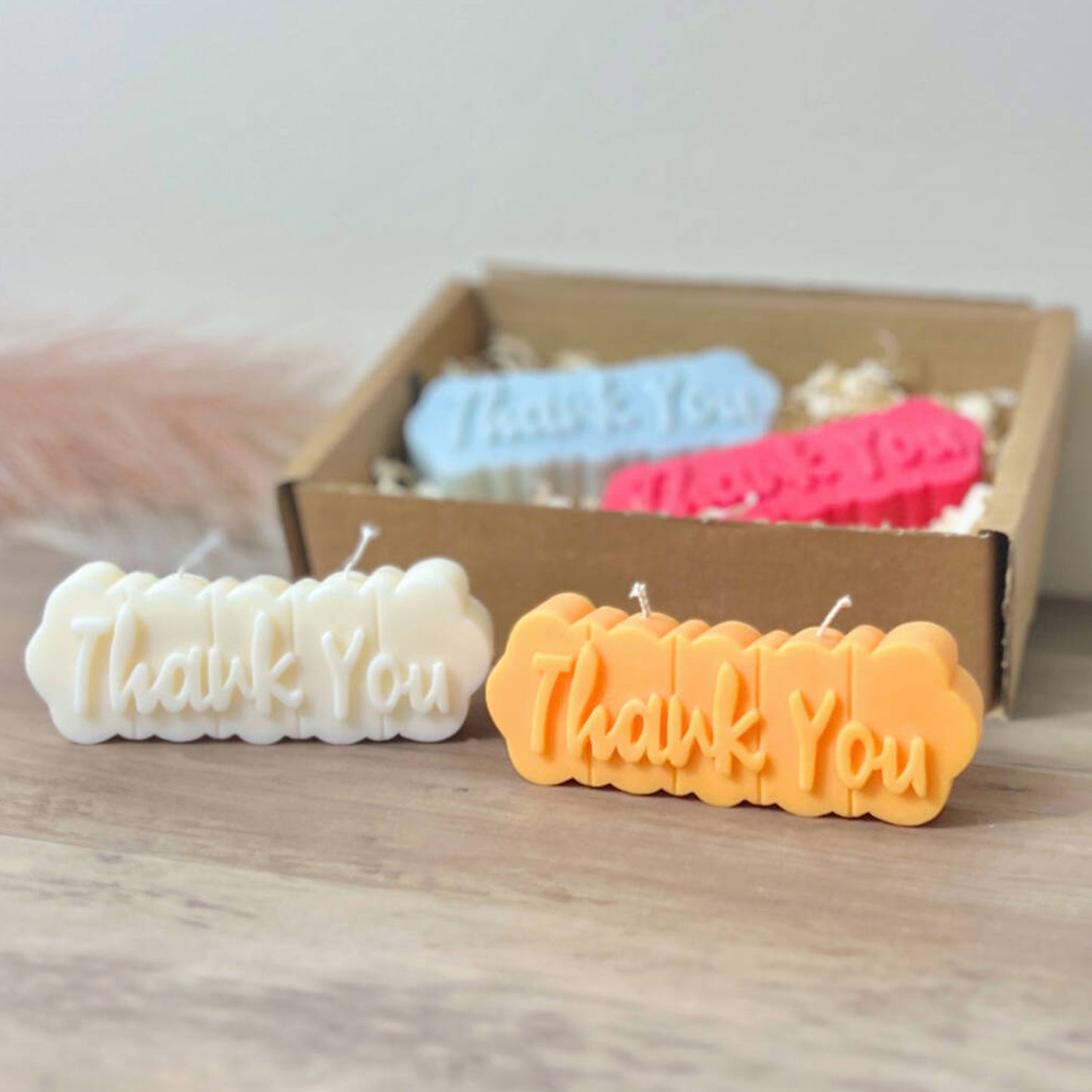 Thank You Gift Candle with Free Thank You Card - Soy Wax Candle Gift Set