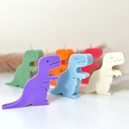 Dinosaur Candle Tyrannosaurus Gift - Trex Shape Candles - Birthday Cake Topper