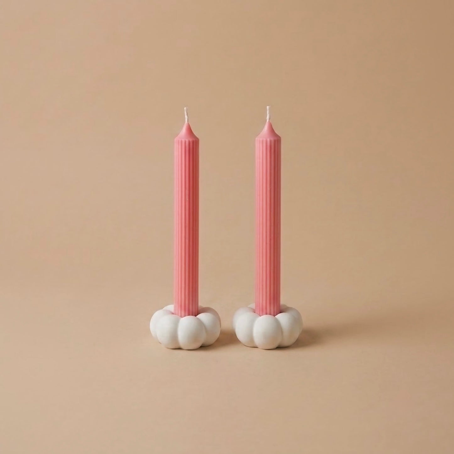White Pumpkin Candle Holder - Autumn Decor