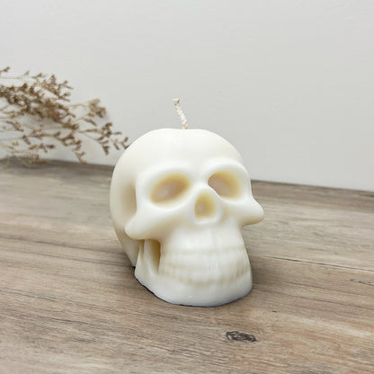 White Skull Candle - Halloween Decoration Candles - Spooky Gifts