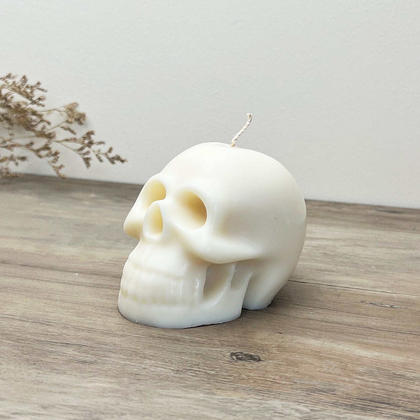 White Skull Candle - Halloween Decoration Candles - Spooky Gifts