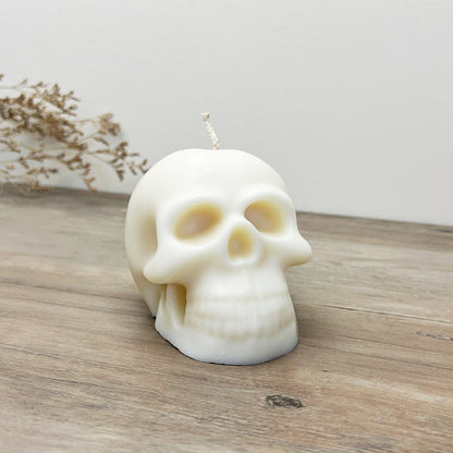 White Skull Candle - Halloween Decoration Candles - Spooky Gifts