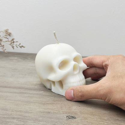 White Skull Candle - Halloween Decoration Candles - Spooky Gifts