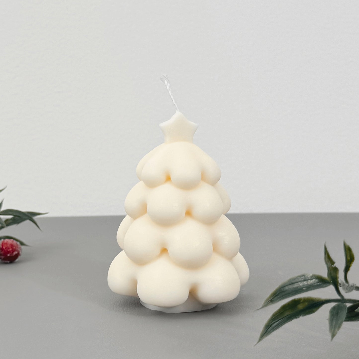 White Christmas Tree Candle - Christmas Scented Candle