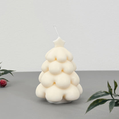 White Christmas Tree Candle - Christmas Scented Candle