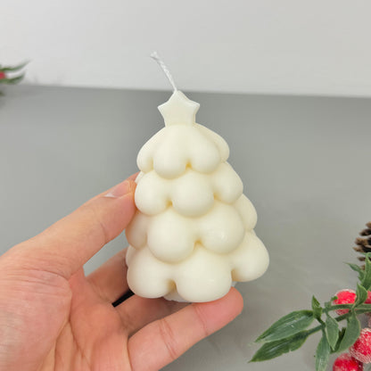 White Christmas Tree Candle - Christmas Scented Candle