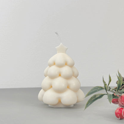 White Christmas Tree Candle - Christmas Scented Candle