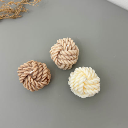 Wool Yarn Ball Candles - Wool Knot Candle - Knitting Gifts