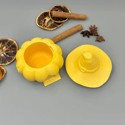 Yellow Witch House Decorative Bowl – Witchy Halloween Decoration